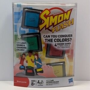 Hasbro Electronic Simon Flash Electronic Game Can You Conquer Colors Complete